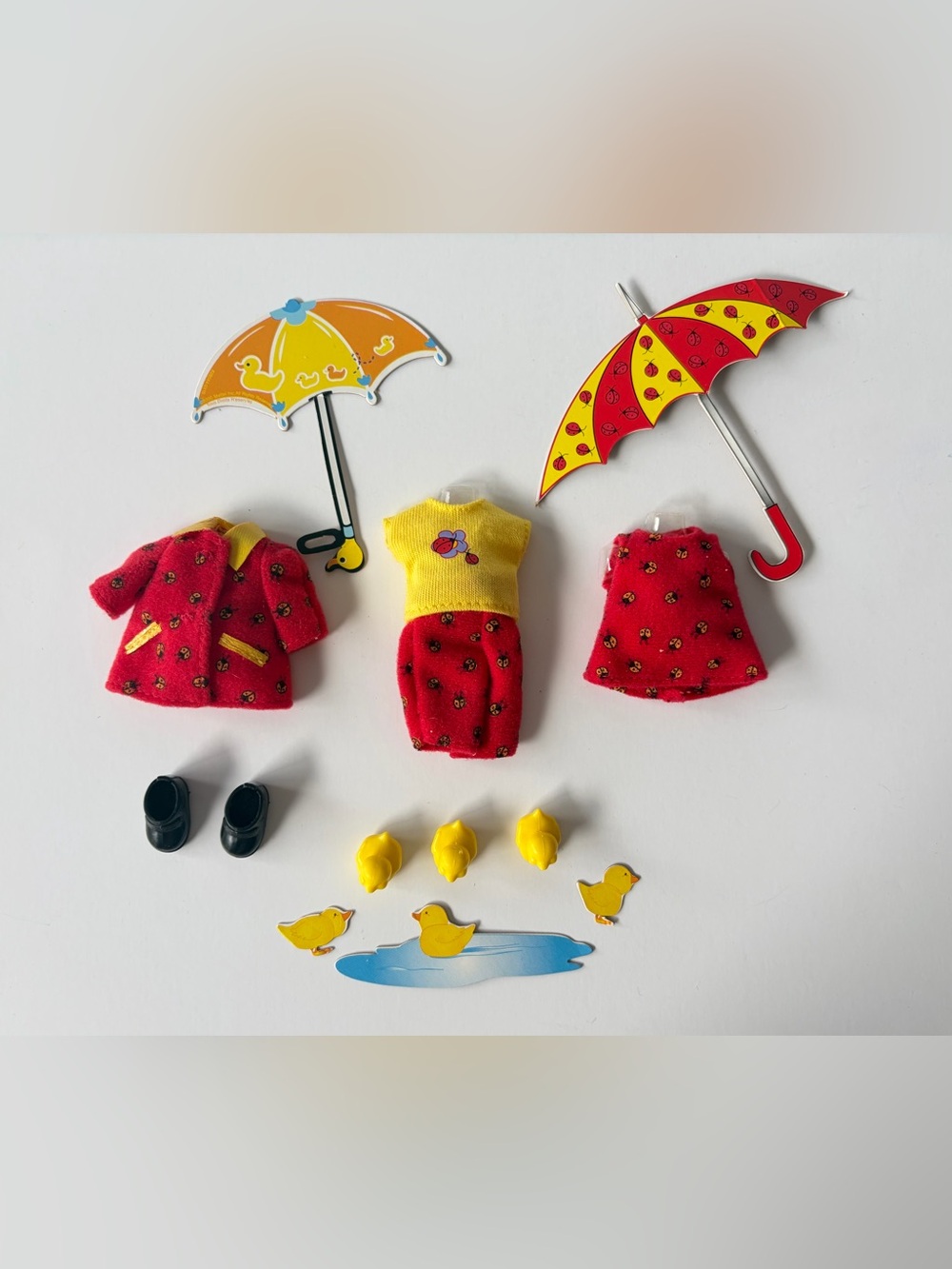 Barbie Kelly doll clothes set - rainy day/duck themed